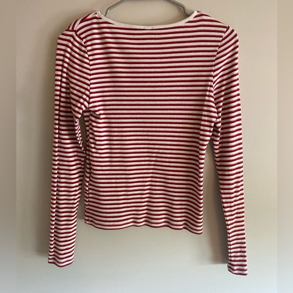 Levis white and red striped top - Picture 2 of 2